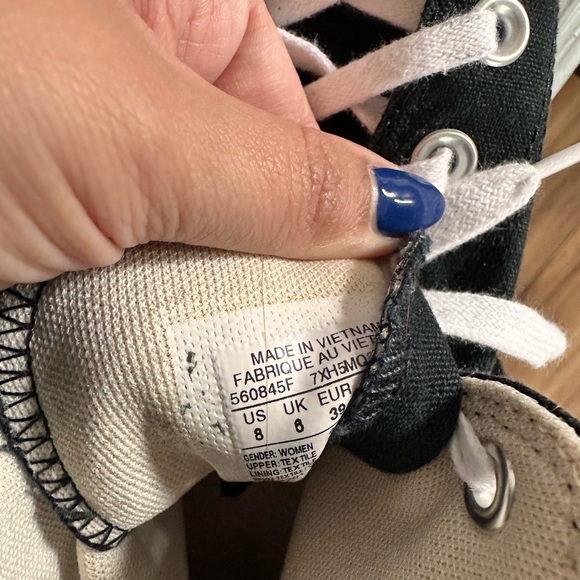 Converse Black High-Top Sneakers - Picture 3 of 3